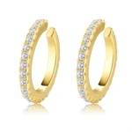 עגילי קליפ לואיז זהב