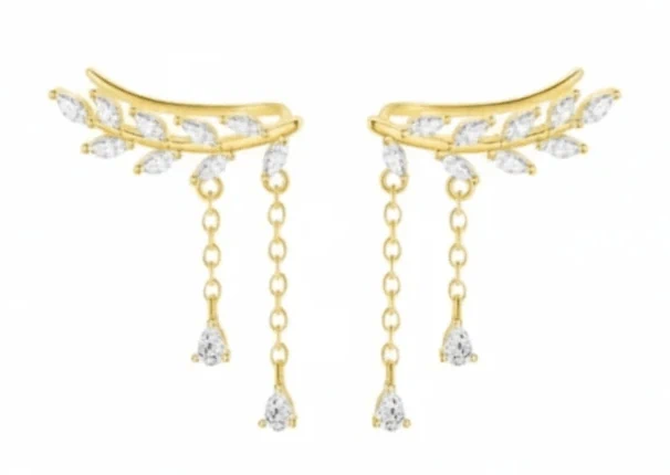 תמונה של עגילים בצורת כנף