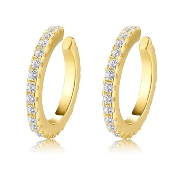 תמונה של עגיל זהב קאף 