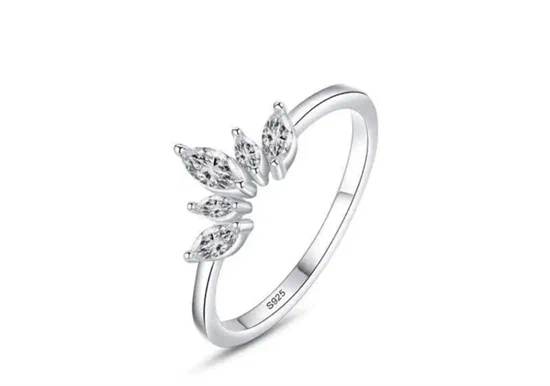 טבעת כסף דגם נטע