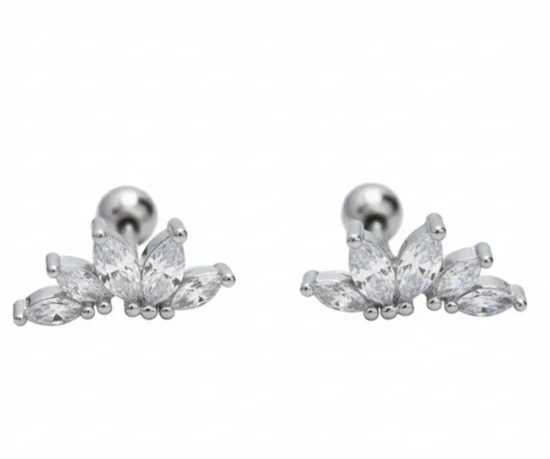 עגילי נטע כסף