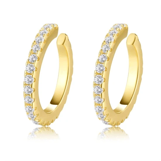 עגילי קליפ לואיז זהב