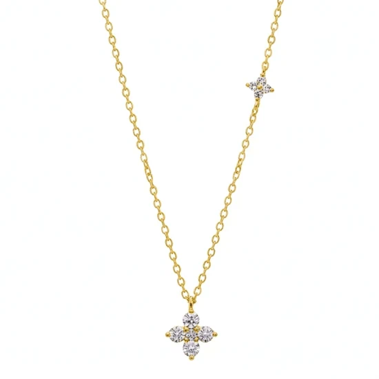 שרשרת ורד ציפוי זהב